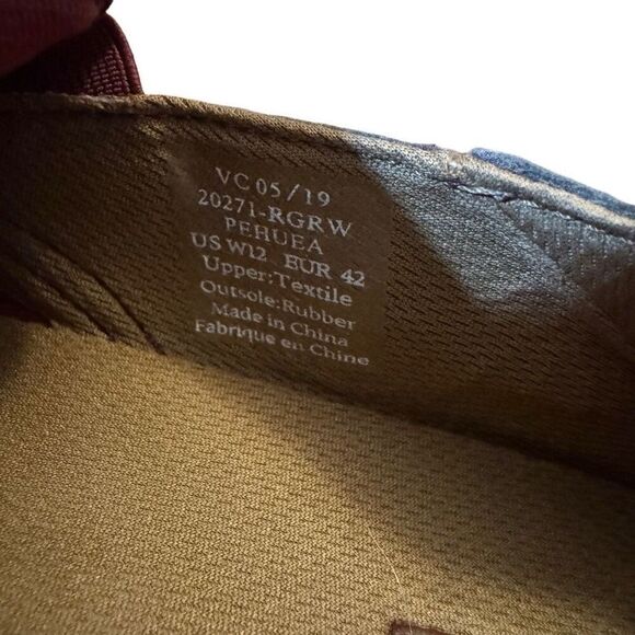 OluKai Pehuea Slip On Loafer Sneakers in Red Sea Salt Burgundy Size 12 Women’s - Picture 6 of 7